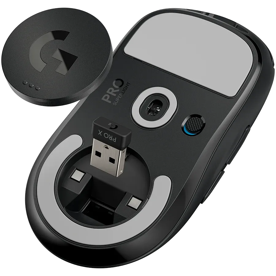 LOGITECH PRO X Ποντίκι παιχνιδιού, Ασύρματο, Μαύρο/Γκρι — Εικών №6