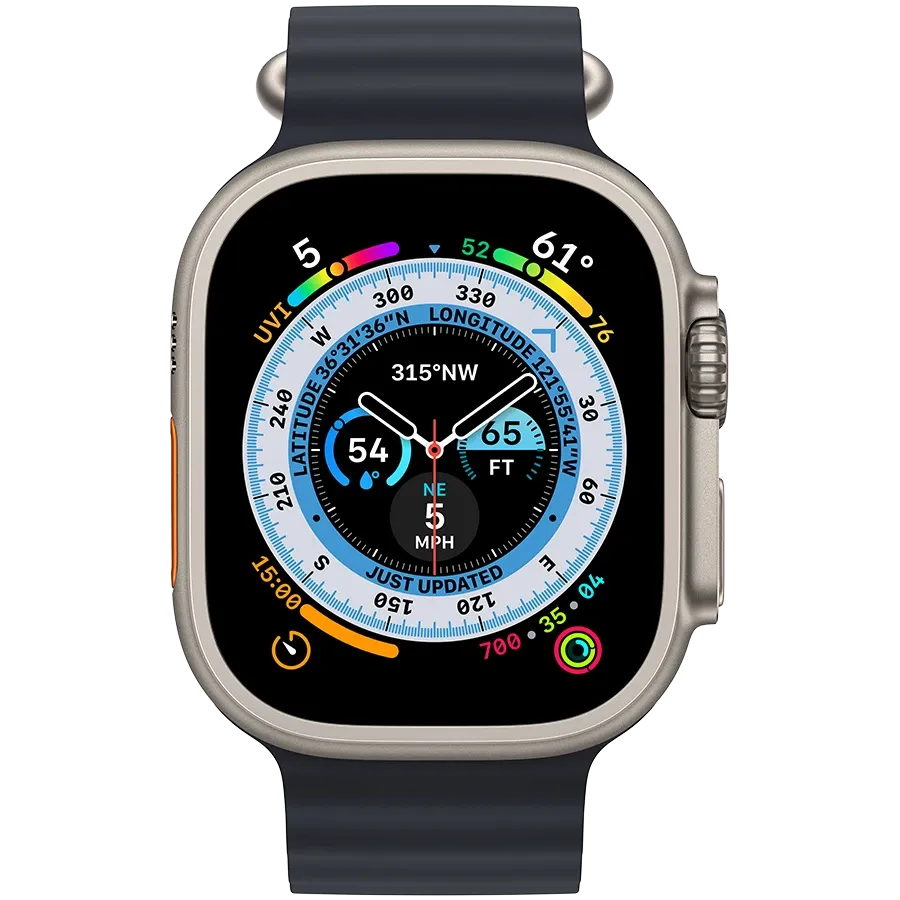 Apple Watch Ultra GPS + Cellular, 49mm, Natural, Midnight Ocean Band — Изображение №3