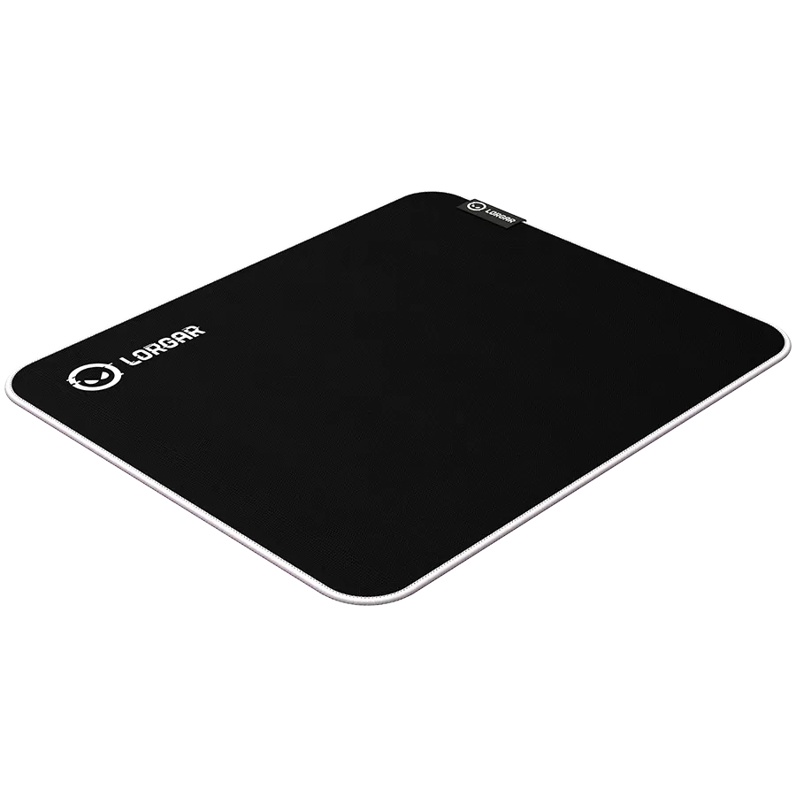 LORGAR Gaming mouse pad 360x300mm, Black/Purple — Image №3