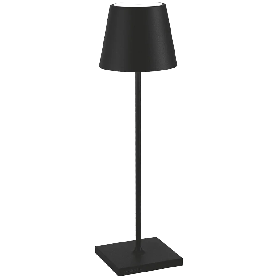 ZAFFERANO POLDINA PRO TABLE LAMP 111x380mm. MATT BLACK 2.2W LED 185/203lm. — Εικών №1
