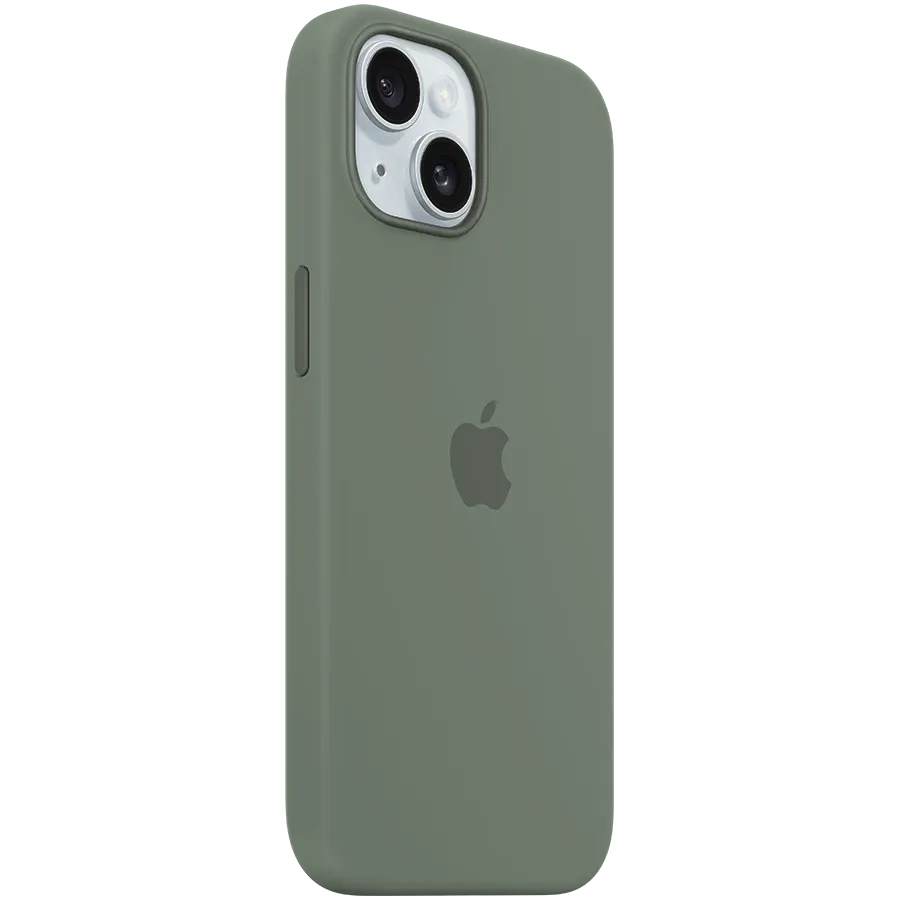Husă APPLE din silicon cu MagSafe pentru iPhone 15, Cypress — image №2