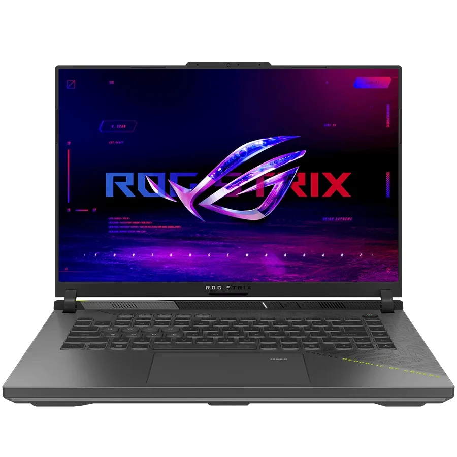Игровые ASUS ROG STRIX G16 16" (1920x1200 165Гц), Ryzen 9 8940HX Processor, 32 ГБ, Nvidia GeForce RTX 5060 8 ГБ, Серый, 1 ТБ — Изображение №1 Игровые ASUS ROG STRIX G16 16" (1920x1200 165Гц), Ryzen 9 8940HX Processor, 32 ГБ, Nvidia GeForce RTX 5060 8 ГБ, Серый, 1 ТБ — Изображение №1