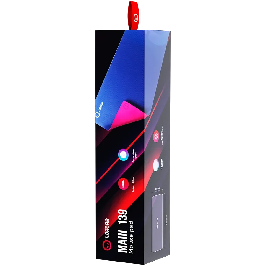Gaming mouse pad LORGAR 900mm x 360mm x 3mm, Purple — Изображение №7