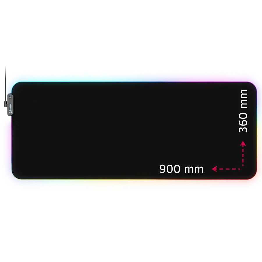 Gaming mouse pad LORGAR 900mm x 360mm x 3mm, Black — Изображение №1