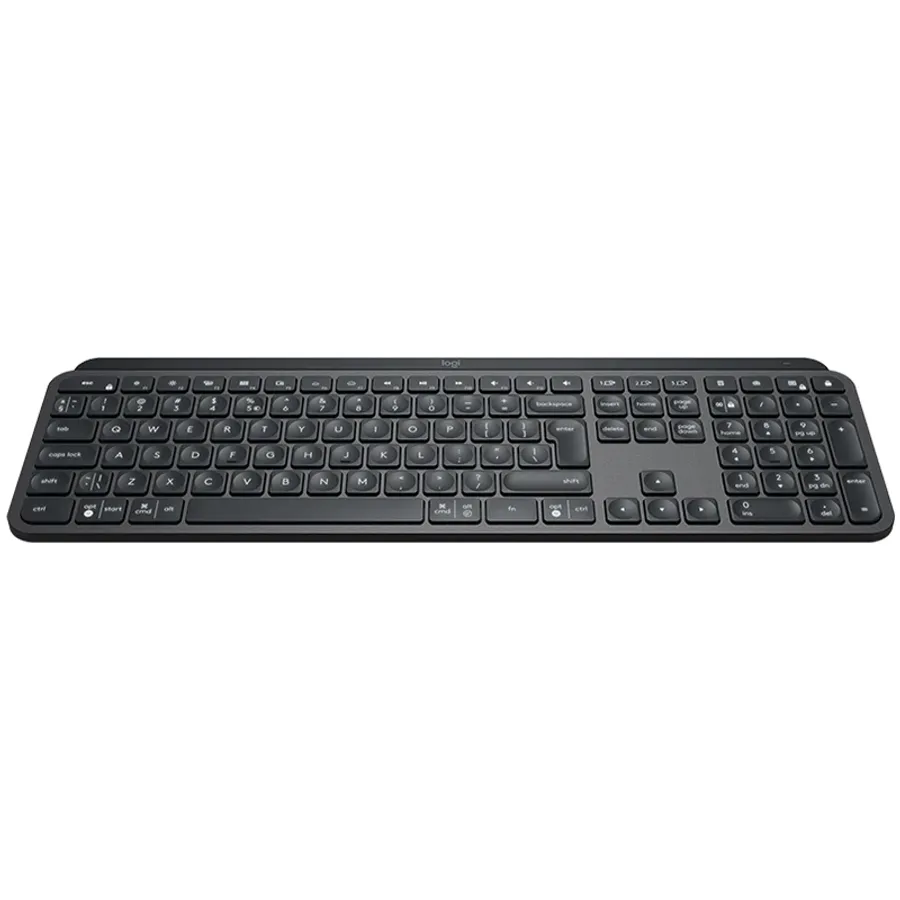 LOGITECH MX Keys Keyboard, Wireless, Graphite, US EN — Image №1