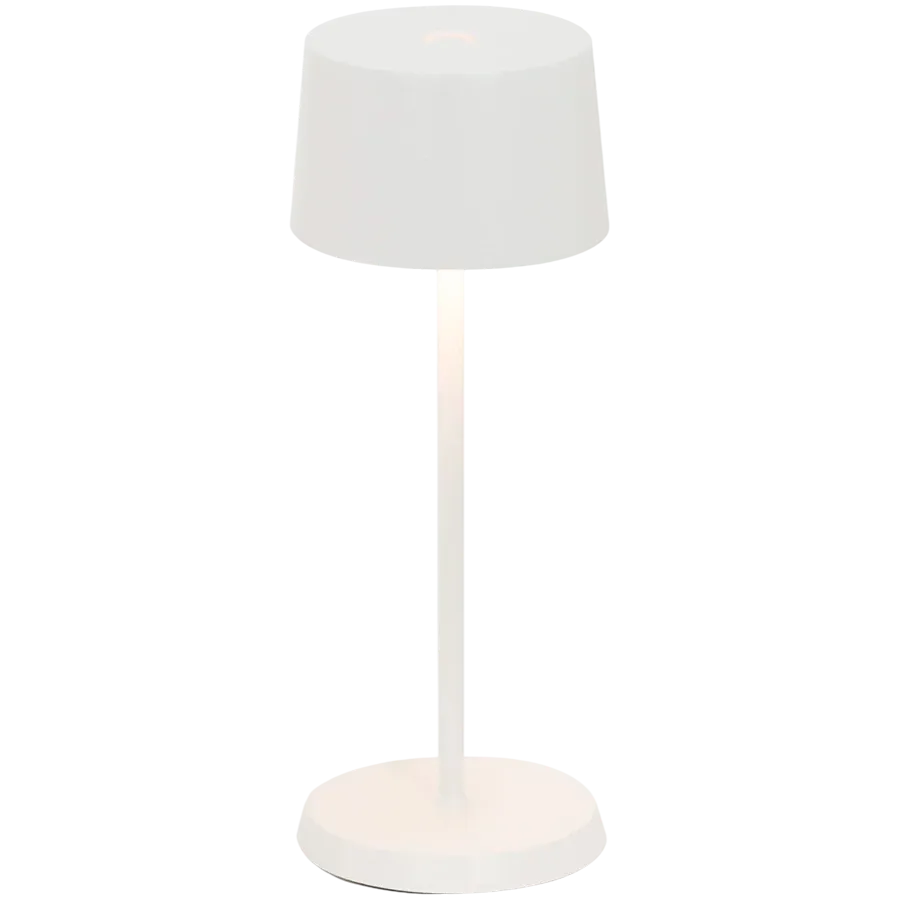 ZAFFERANO OLIVIA MICRO TABLE LAMP 75x200mm. PAINTED MATT WHITE 2.2W LED 65-72lm. — Image №1