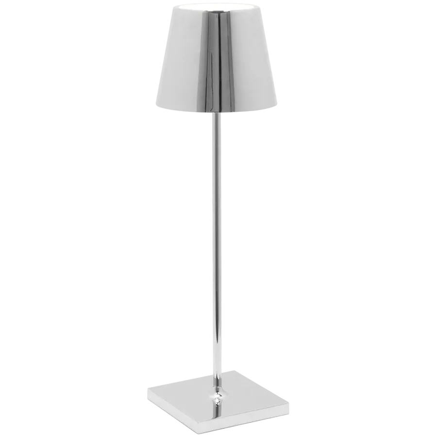 ZAFFERANO POLDINA PRO TABLE LAMP 111x380mm. CHROME 2.2W LED 185/203lm. — Image №1