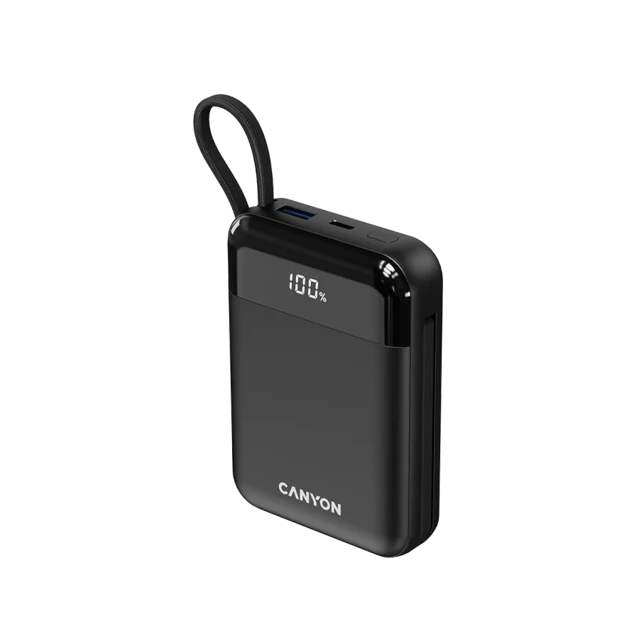 CANYON Power Bank, 10000 mAh, Black — Image №4