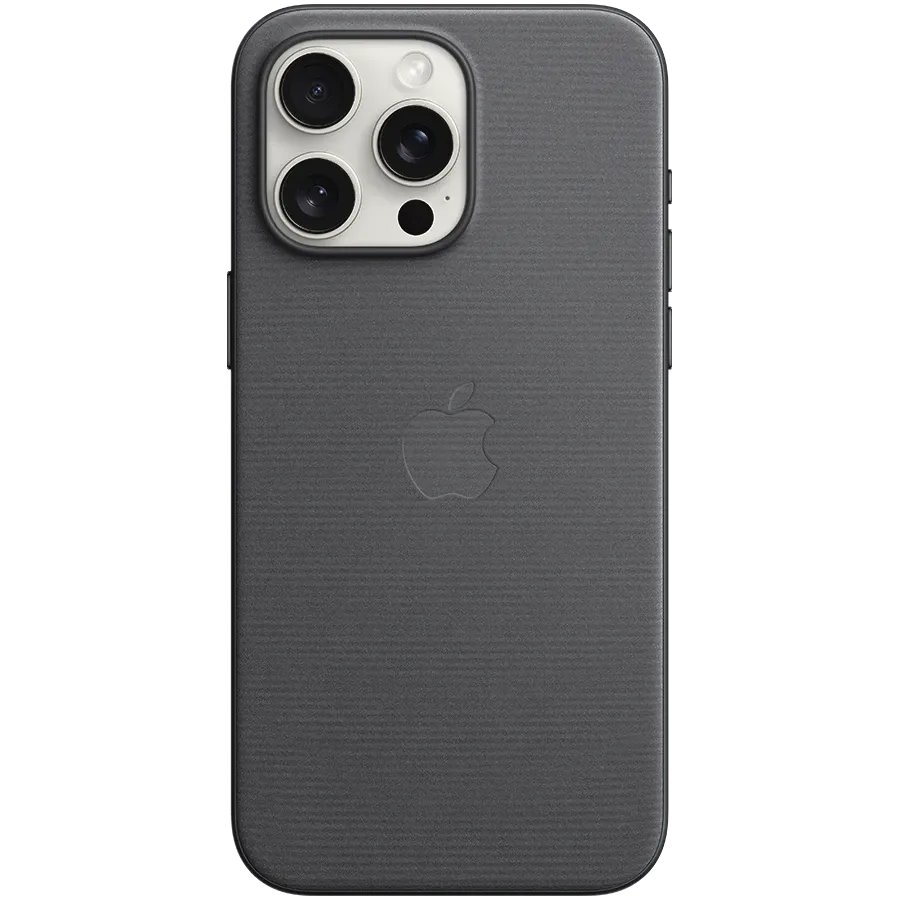 APPLE Case FineWoven Case with MagSafe, Black for iPhone 15 Pro Max — Image №1