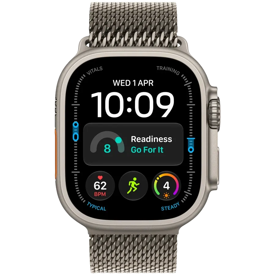Apple Watch Ultra 4 GPS + Cellular, 49мм, Natural, Natural Titanium Milanese Loop, M — Изображение №2