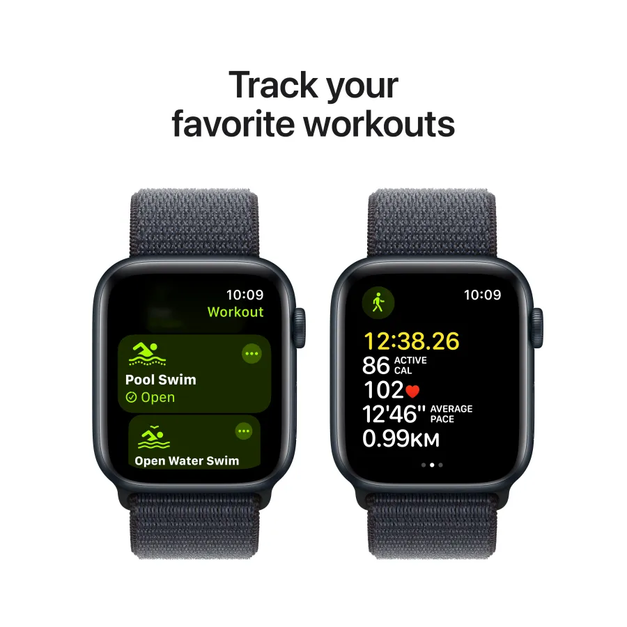 Apple Watch SE GPS Gen.2 (2024), 40mm, Midnight, Ink Sport Loop — Image №6