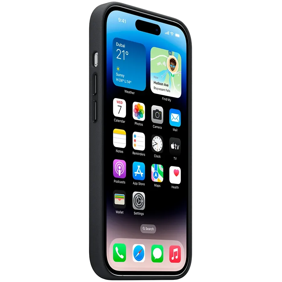 APPLE Leather Case with MagSafe with MagSafe, Midnight for iPhone 14 Pro — Изображение №4