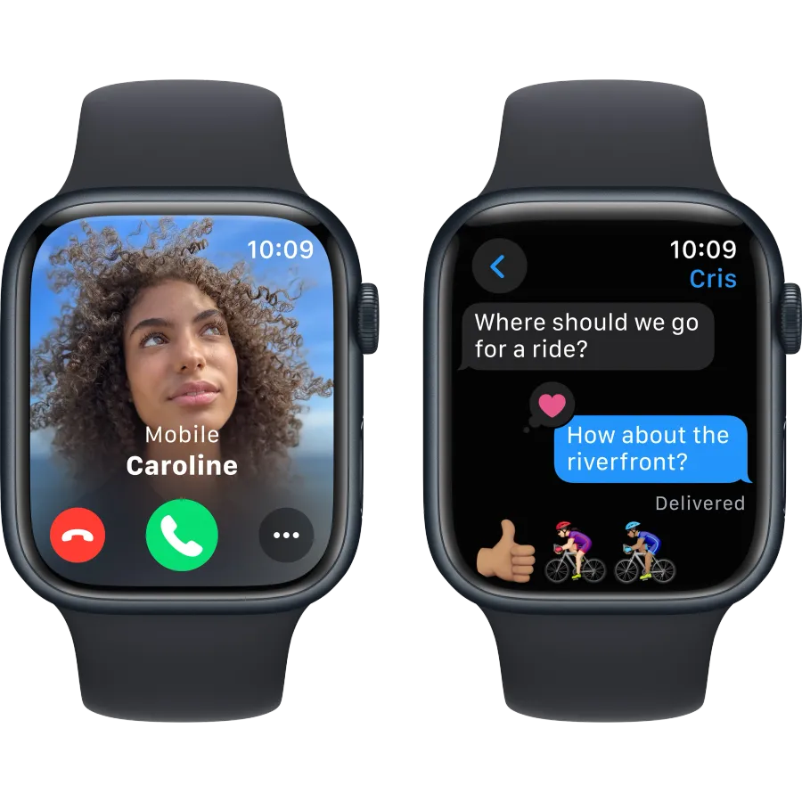 Apple Watch Series 9 GPS, 45χιλ., Μεσάνυχτα, Midnight Sport Band, M/L — Εικών №6 Apple Watch Series 9 GPS, 45χιλ., Μεσάνυχτα, Midnight Sport Band, M/L — Εικών №6
