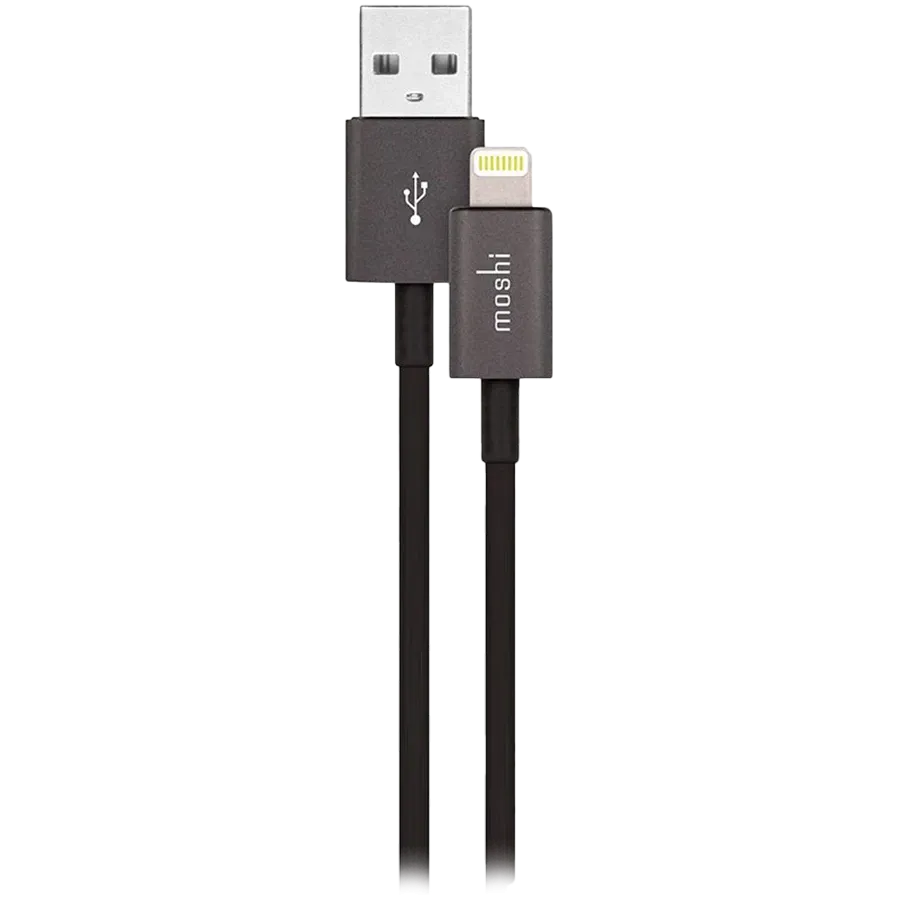 Кабель-переходник с USB на Lightning MOSHI, 1 м, Чёрный — Изображение №2