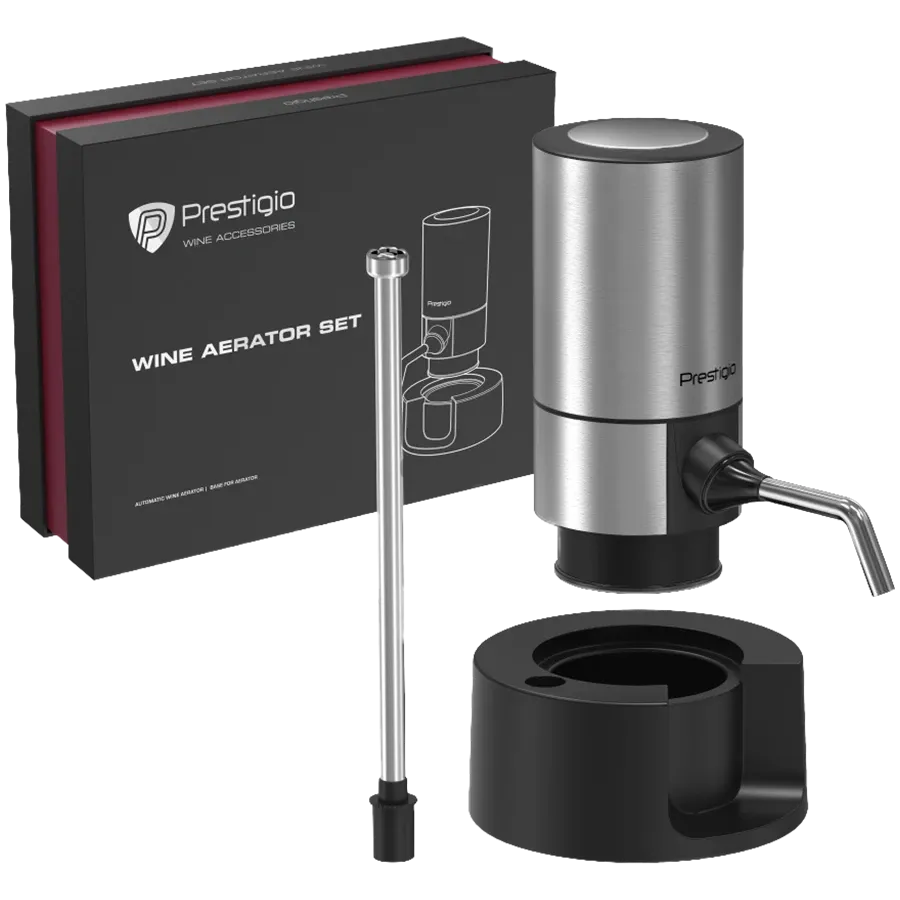 PRESTIGIO , SilverElectric Wine Dispenser — Image №1 PRESTIGIO , SilverElectric Wine Dispenser — Image №1