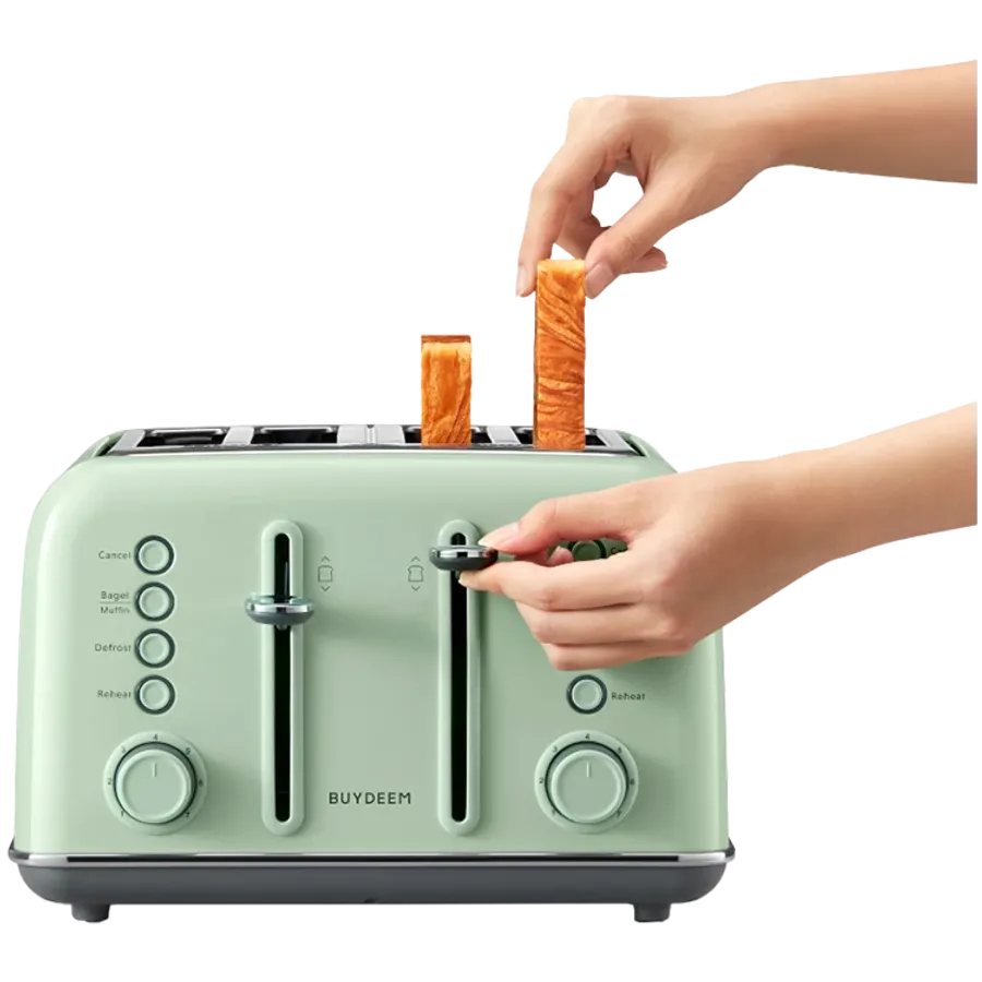 BUYDEEM Toaster DT640E, Cozy Greenish — Image №7