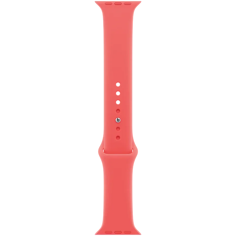 Apple 46мм Sport Band - S/M & M/L Удлинитель ремешка Sport Band Bright Guava для Apple Watch 44 mmApple Watch 45 mmApple Watch 46 mmApple Watch 49 mm 44/45/46/49 mm — Изображение №2