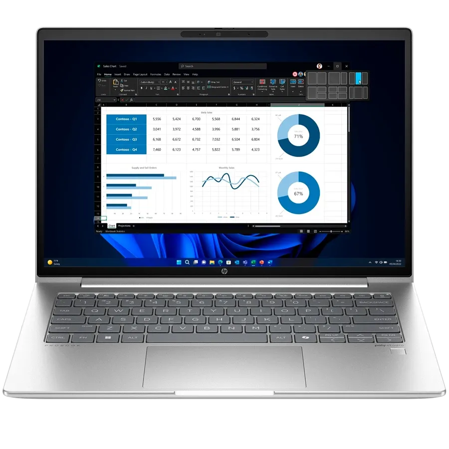 Laptop HP INC 14" (1920x1200), Ryzen 7 7735U, 16 GB, 680M, Silver, 512 GB — Image №1 Laptop HP INC 14" (1920x1200), Ryzen 7 7735U, 16 GB, 680M, Silver, 512 GB — Image №1