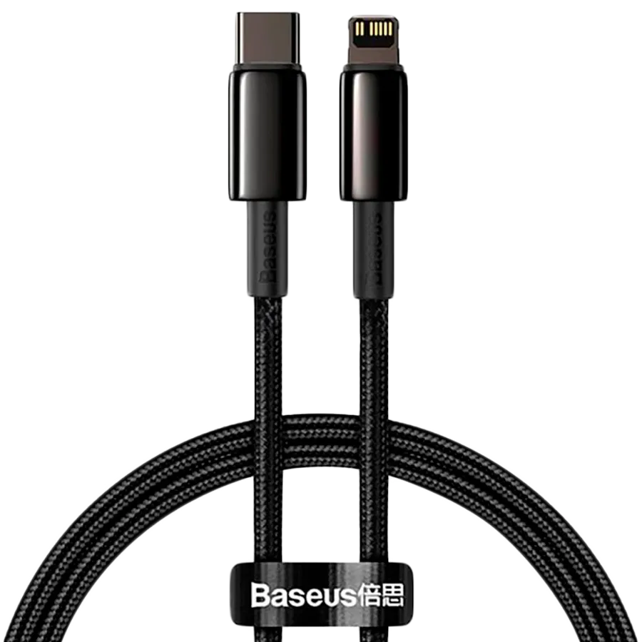 BASEUS USB-C to Lightning кабель, 2 m, черный — Изображение №1