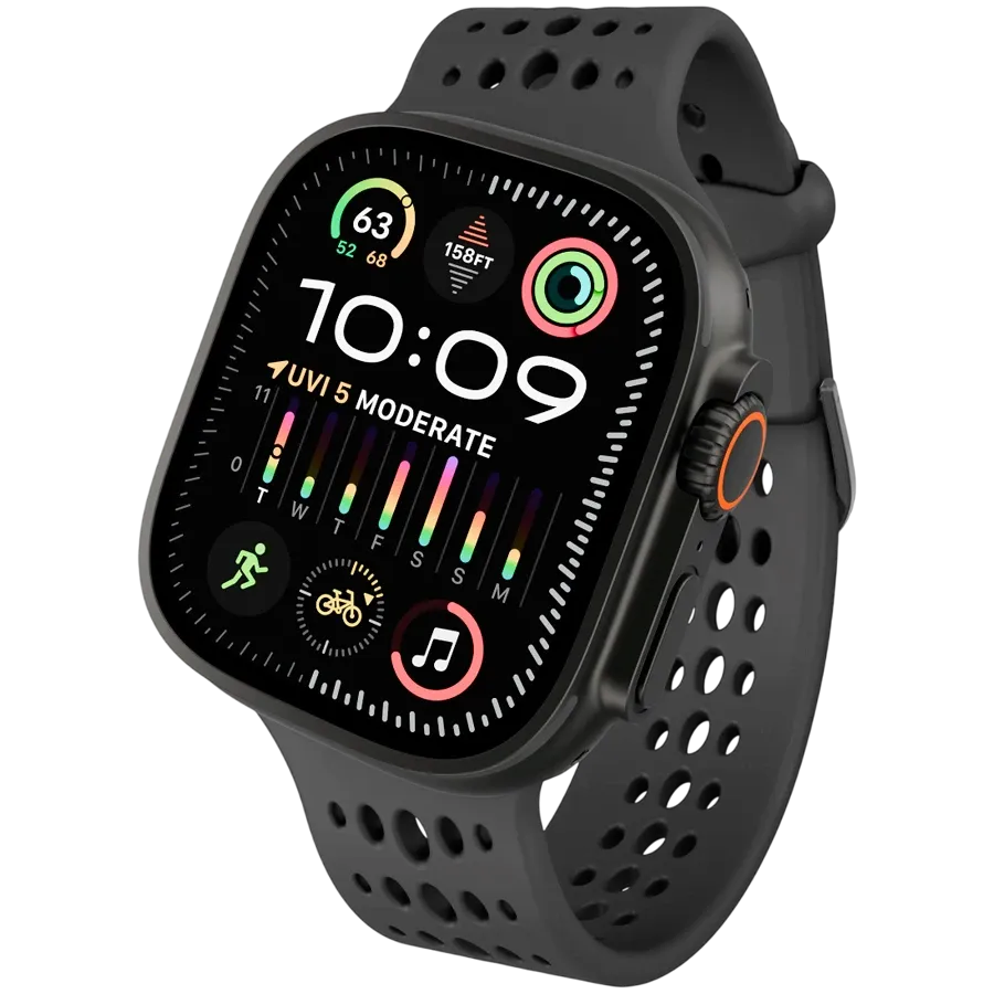 DECODED Band Extension Ares O Silicone Band Μαύρος Για Apple Watch 44 mmApple Watch 45 mmApple Watch 46 mmApple Watch 49 mm 44/45/46/49 mm — Εικών №3