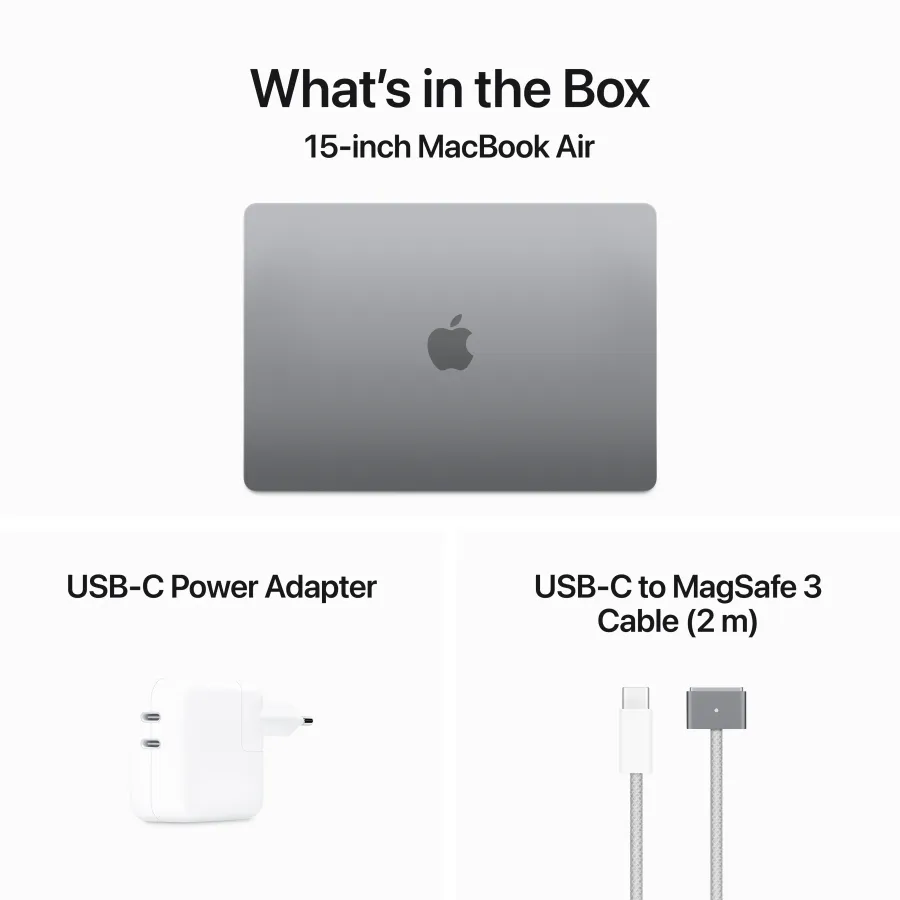 Apple MacBook Air 15.3"  Apple M3 (8C CPU/10C GPU), 8 GB, 256 GB, Space Gray, 2024 — Image №9