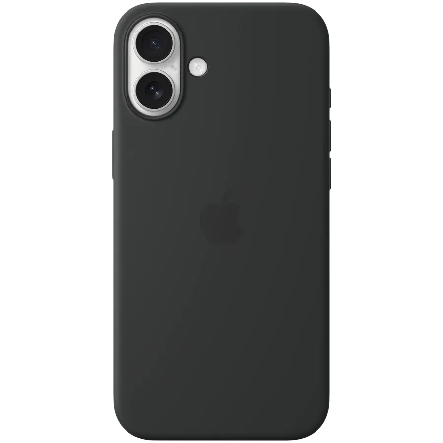 APPLE Silicone Case with MagSafe, Black for iPhone 16 Plus — Image №1