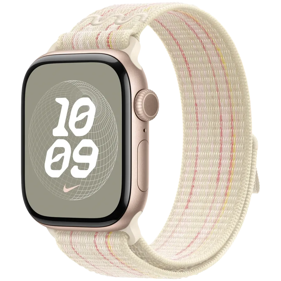 Ремешок APPLE 40мм Nike Sport Loop Nike Sport Loop Starlight/Pink для Apple Watch 40 mm — Изображение №2