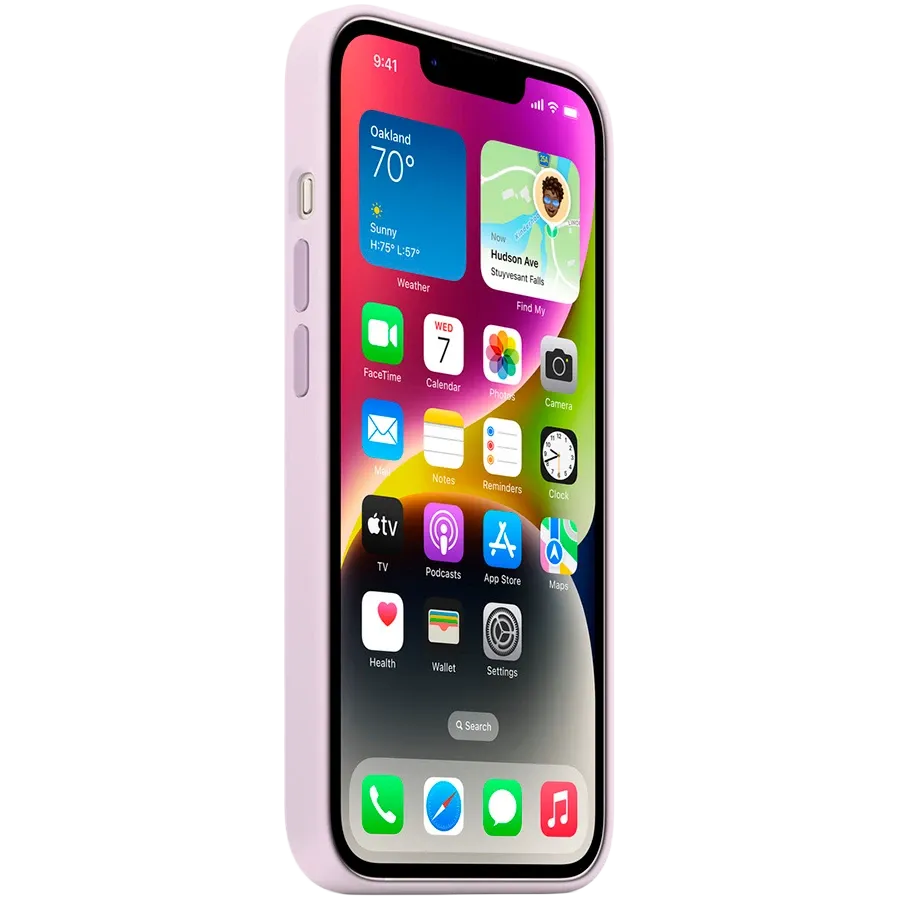 APPLE Silicone Case with MagSafe with MagSafe, Lilac for iPhone 14 — Изображение №3