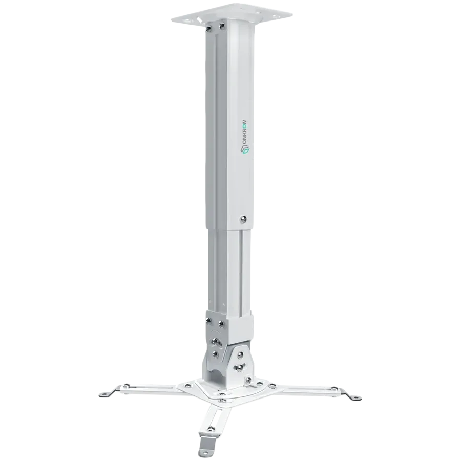 Projector Mount ONKRON Ceiling Height Adjustable Bracket up to 10 kg, Λευκό — Εικών №1