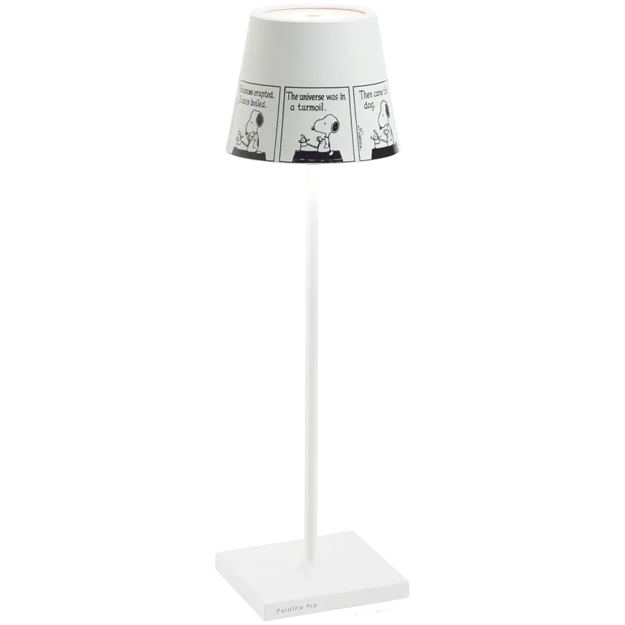 ZAFFERANO POLDINA PRO TABLE LAMP 111x380mm. WHITE+PEAN.4-2.2W LED — Image №1