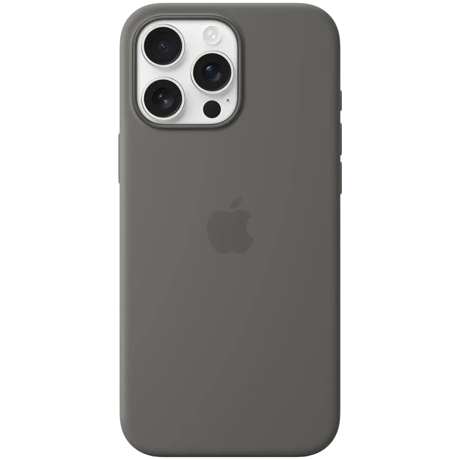 APPLE Іс Silicone Case with MagSafe with MagSafe Stone Gray for iPhone 16 Pro Max — image №1
