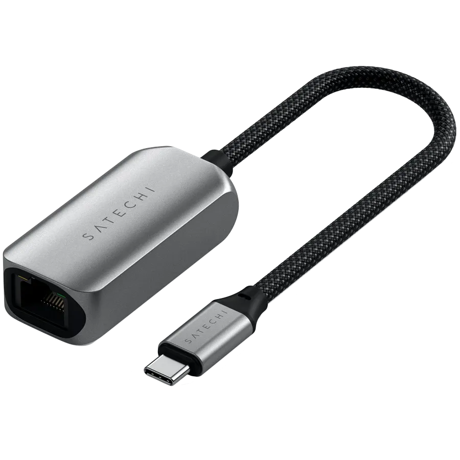SATECHI  Многопортовый адаптер USB-C 2.5 Gigabit Ethernet Adapter Space Gray — Изображение №1
