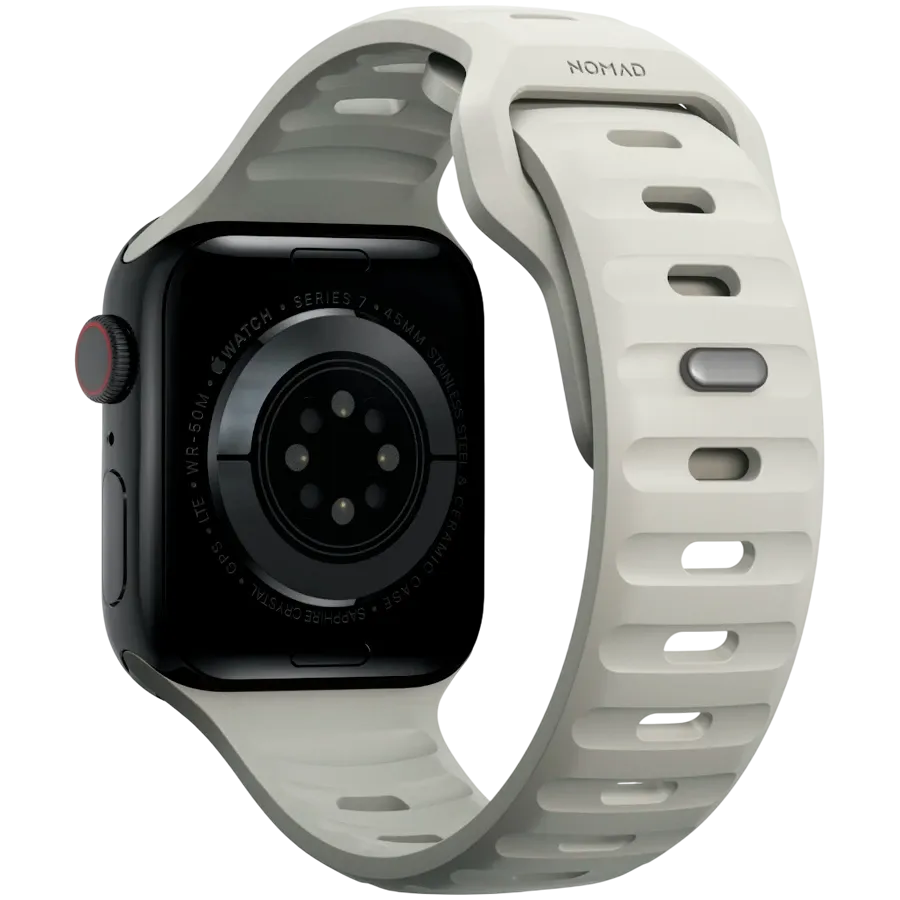 NOMAD Sport Strap V2 для Apple Watch 38/40/41мм Ремешок Sport Strap V2 Серо-бежевый для Apple Watch 38 mmApple Watch 40 mmApple Watch 42 mmApple Watch 41 mm 38/40/41 mm — Изображение №2