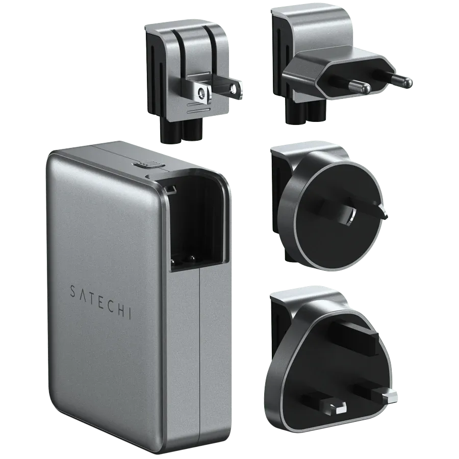 SATECHI Power Adapter 4*USB-C, 145 W, Space Gray — Image №4 SATECHI Power Adapter 4*USB-C, 145 W, Space Gray — Image №4