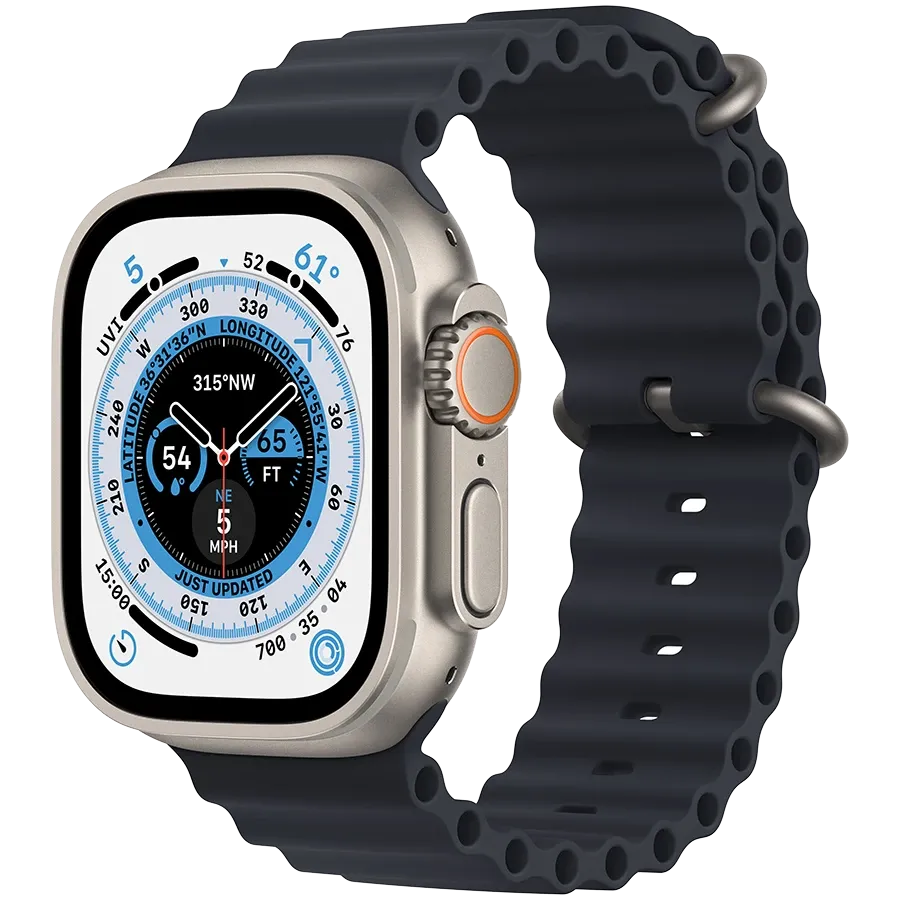 Apple Watch Ultra GPS + Cellular, 49mm, Natural, Midnight Ocean Band — Изображение №1
