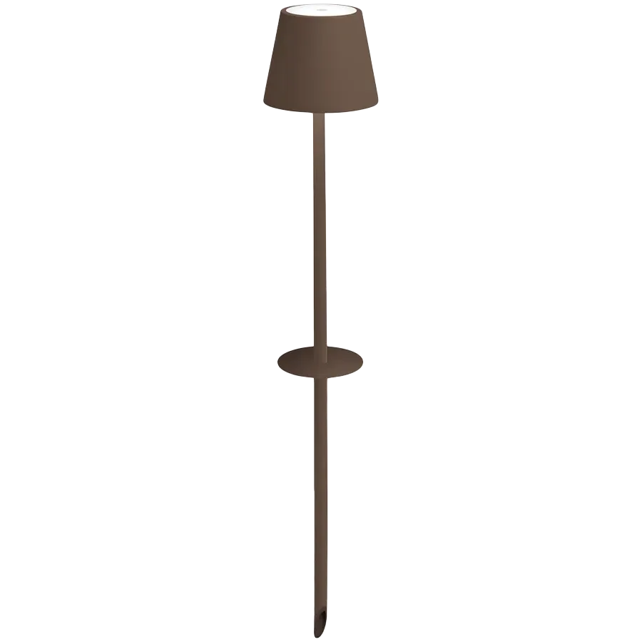 ZAFFERANO POLDINA FLOOR LAMP WITH PEG 111x600mm. MATT RUST 2.2W LED 185/203 lm. — Εικών №1