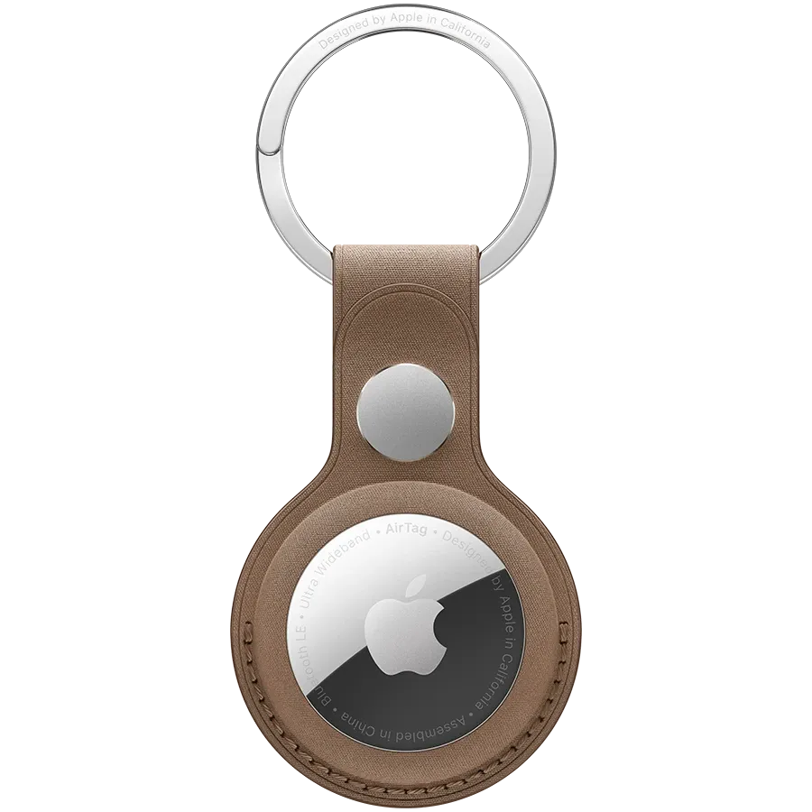 APPLE FineWoven Key Ring, Taupe — Image №1