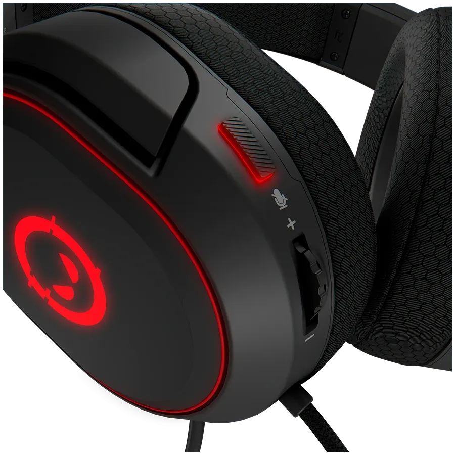 Gaming Headset LORGAR, Wired, with Microphone, Black — Image №5
