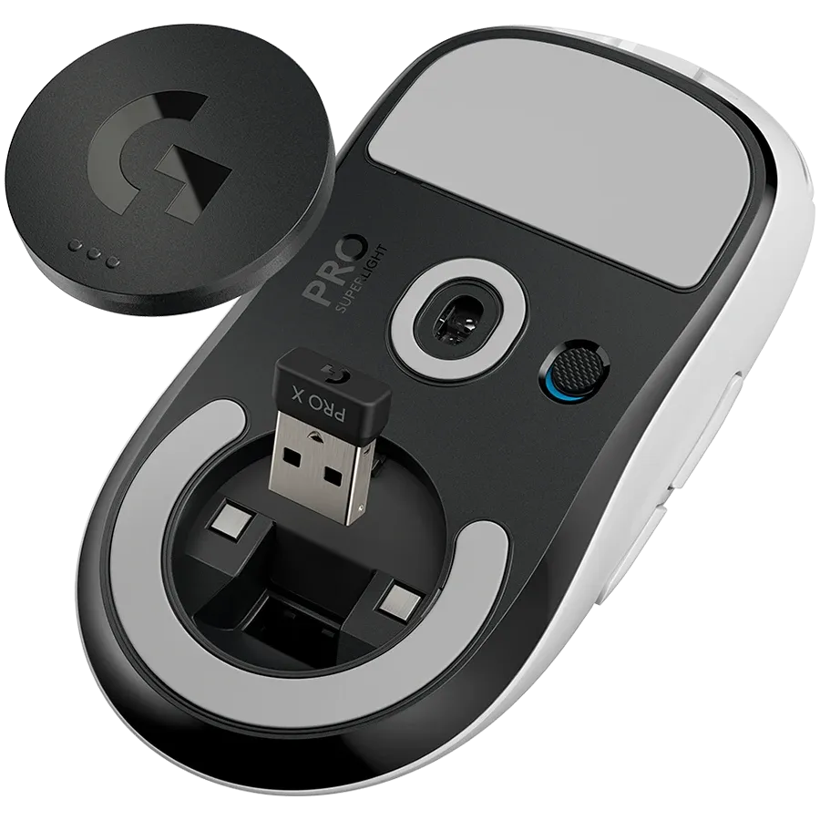 LOGITECH PRO X Gaming Mouse, Wireless, White — Image №6