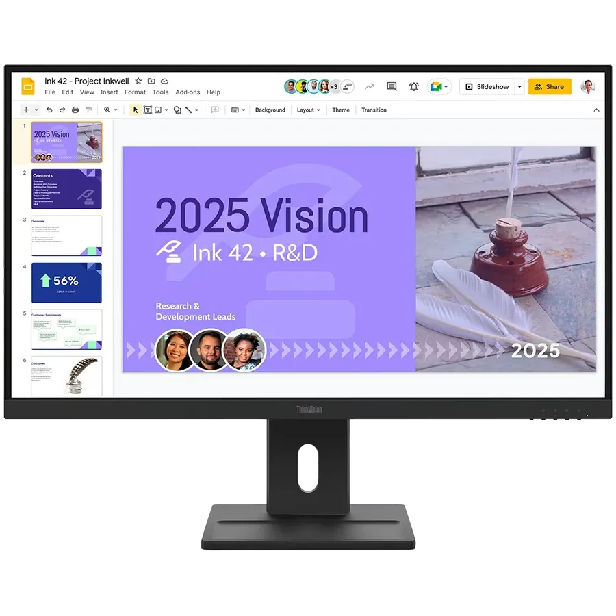 LENOVO Monitor LED (27", 2560x1440, IPS) Raven Black — Image №1