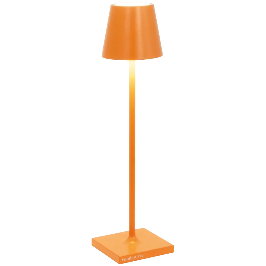 ZAFFERANO POLDINA PRO MICRO TABLE LAMP 70x275mm. MATT ORANGE - 1.8W - DYNAMIC WHITE- — Изображение №1