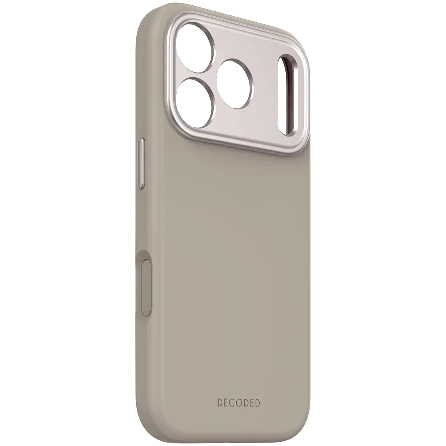 DECODED Case Antimicrobial Silicone MagSafe with MagSafe, Soft Taupe for iPhone 17 Pro — Image №3