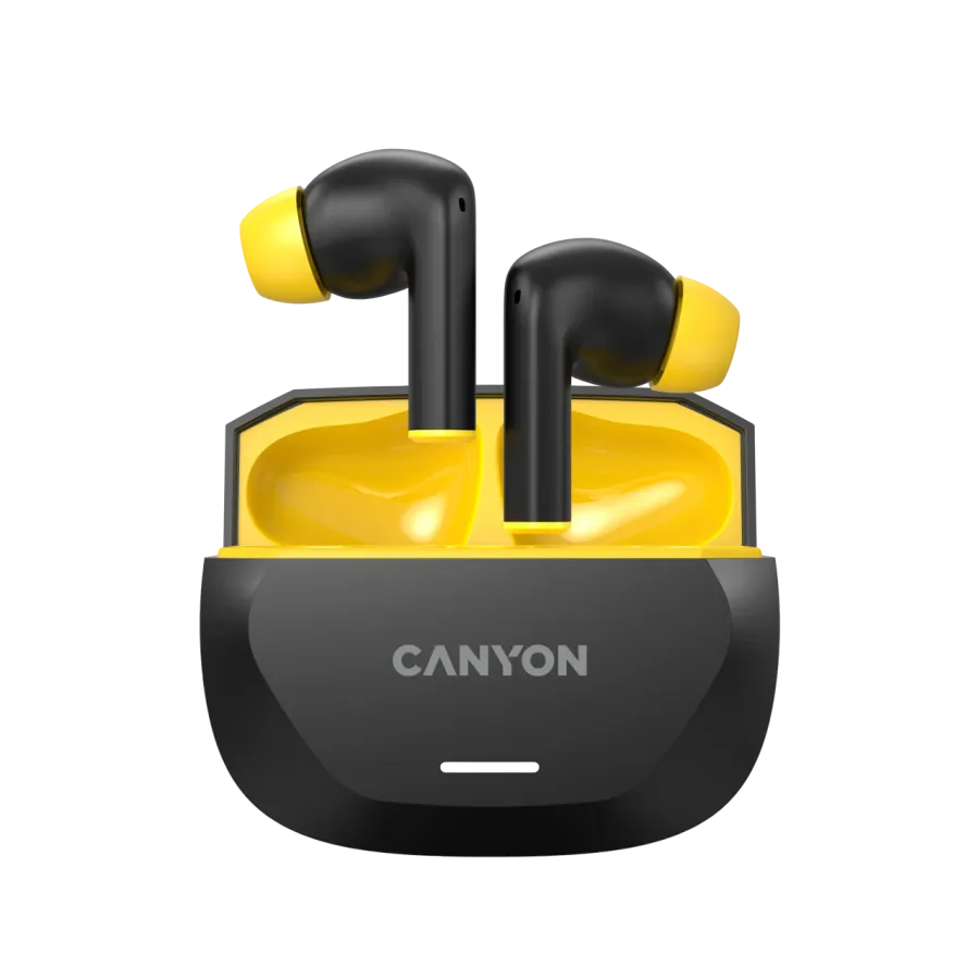 CANYON TWS-7 Wireless Headset, Black/Yellow — Image №4