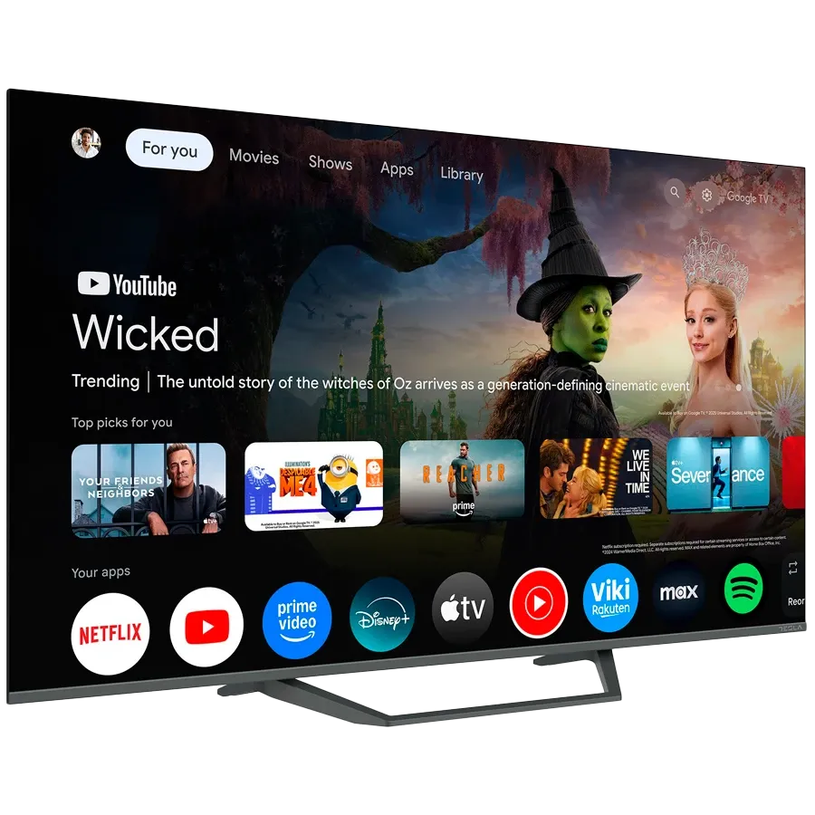 TESLA Смарт ТВ, QLED, 55", UHD, Серый — Изображение №2