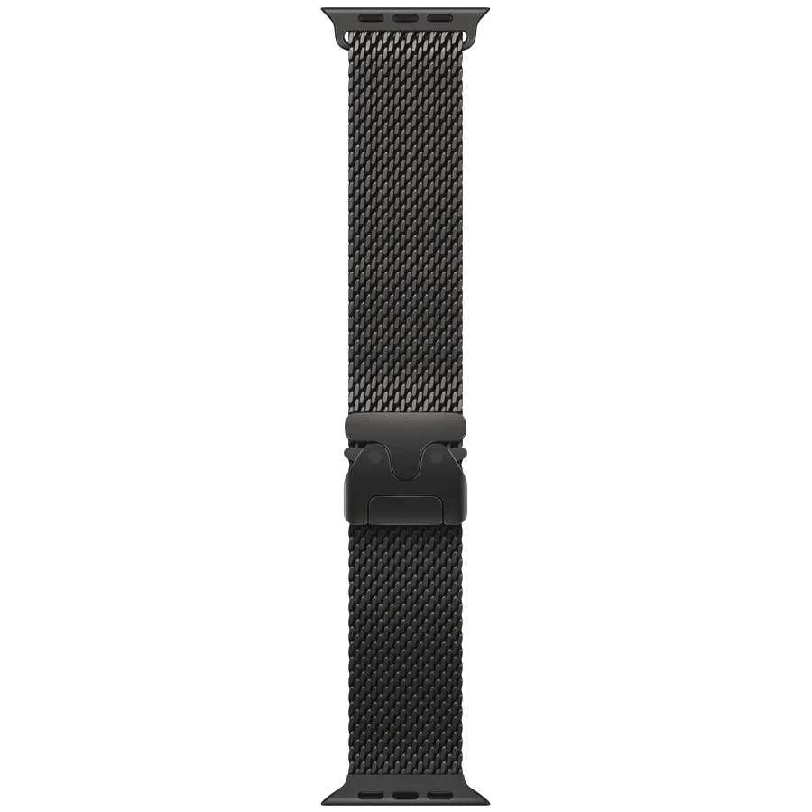 APPLE Milanese Loop Band for Apple Watch 44/45/46/49 mm, Medium, Black — Image №1