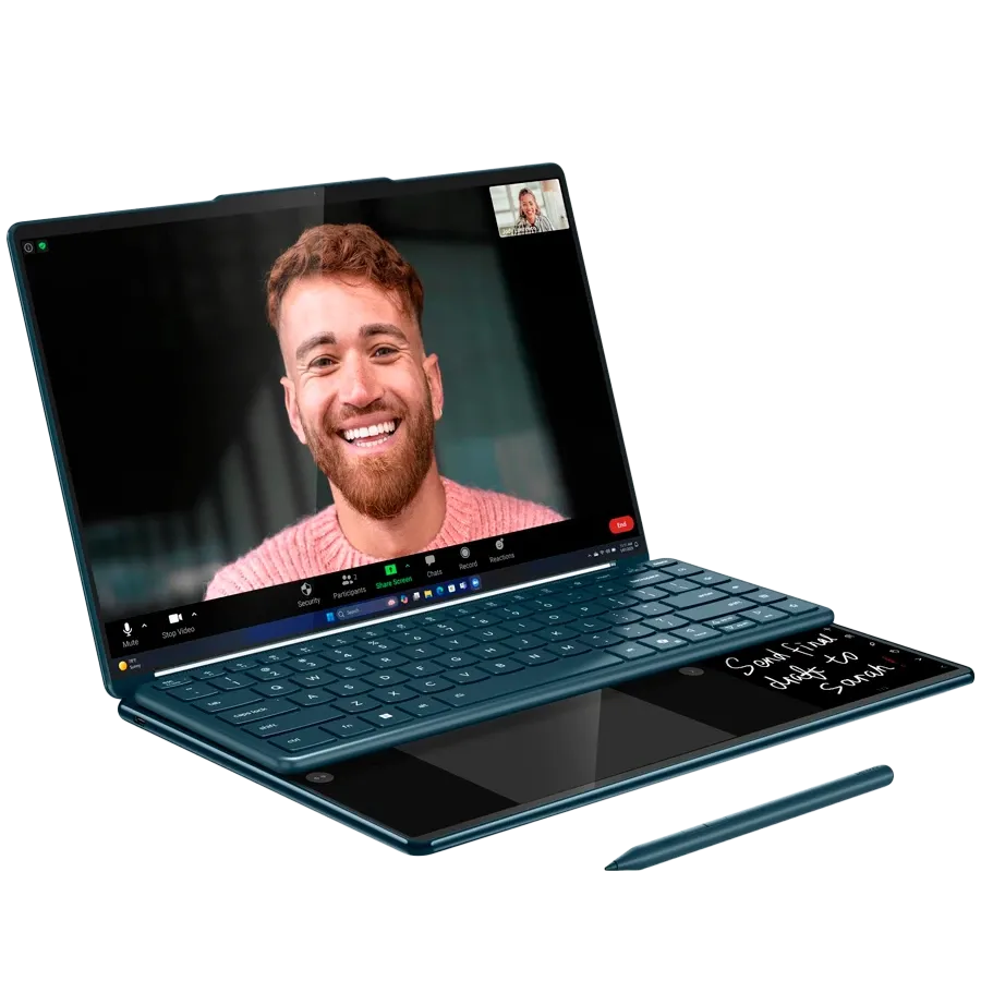 Φορητός LENOVO Yoga Book 9 14" (2880x1800), Core Ultra 7 Processor 255H, 32 γιγαμπάιτε, Arc 140T, Tidal Teal, 1 τεραμπάιτε — Εικών №2
