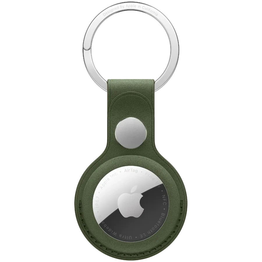 Apple FineWoven Key Ring, Dark Olive — Image №1 Apple FineWoven Key Ring, Dark Olive — Image №1