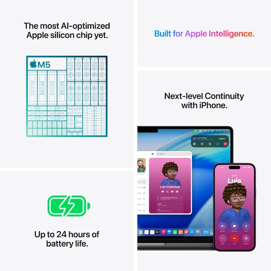 Apple MacBook Pro 14.2" Apple M5 (10C CPU/10C GPU), 32 GB, 1 TB, Silver, 2026 — Image №8 Apple MacBook Pro 14.2" Apple M5 (10C CPU/10C GPU), 32 GB, 1 TB, Silver, 2026 — Image №8