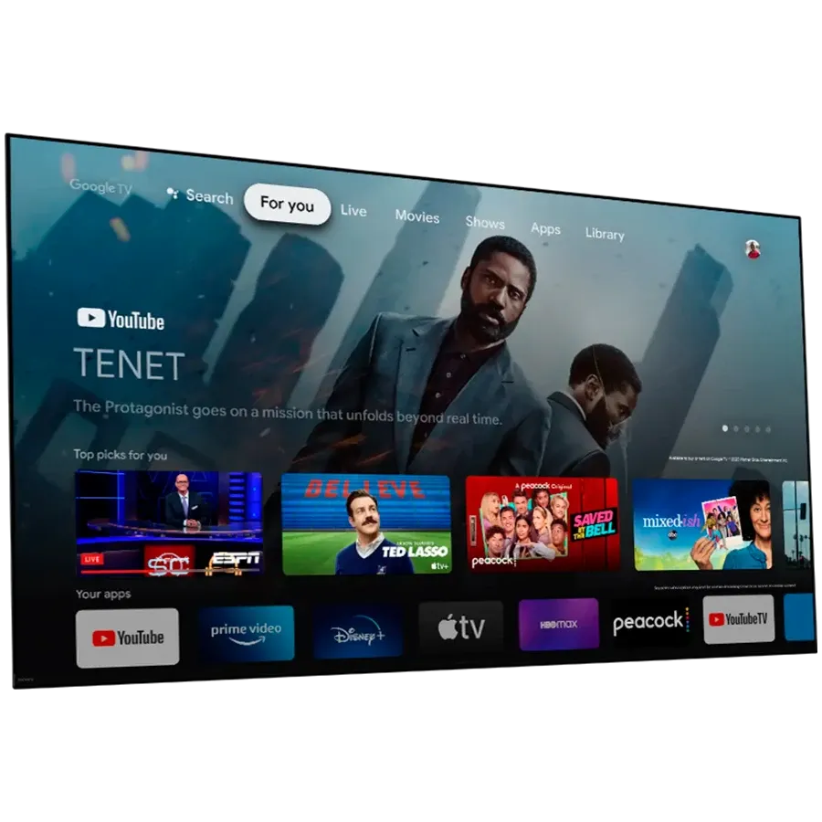 SONY Smart TV, LCD, 55", UHD, Black — Image №2