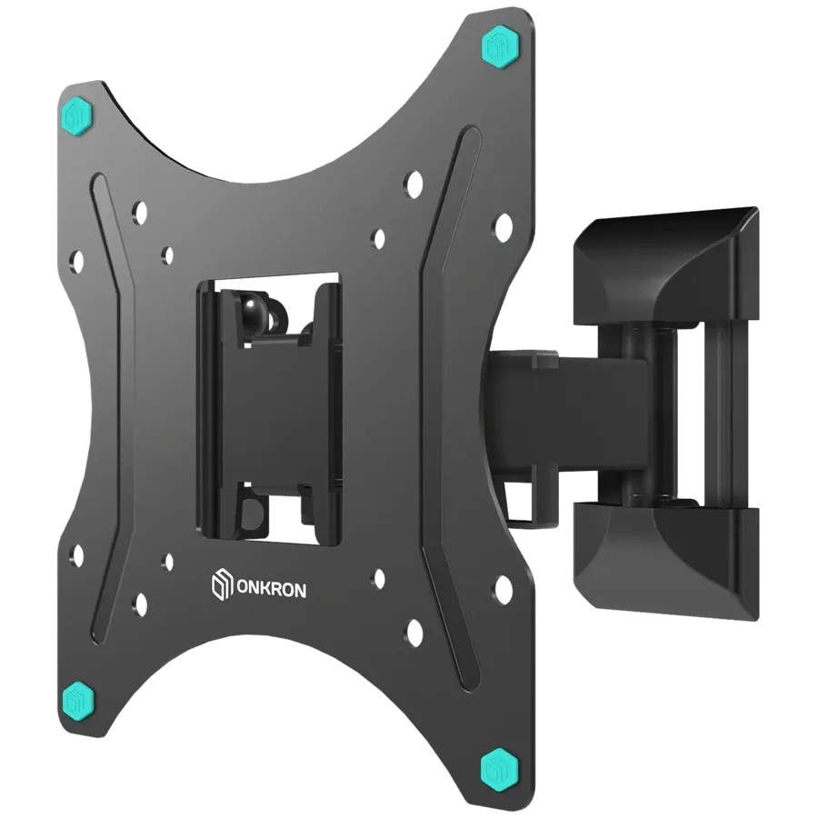 ONKRON Поворотное настенное крепление для телевизоров с диагональю экрана от 17 до 43 дюймов весом до 35 кг, черное, VESA: 100x100 - 200x200 — Изображение №1